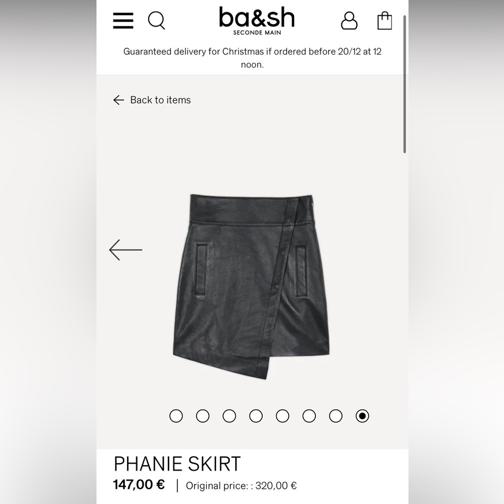 Phanie Skirt Ba$sh / Never Worn / Like-New Condition / High Quality Leather